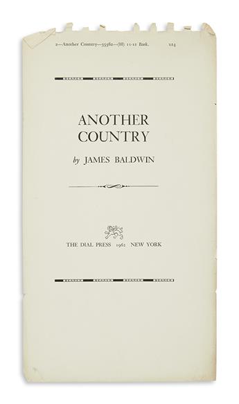 BALDWIN, JAMES. Another Country.